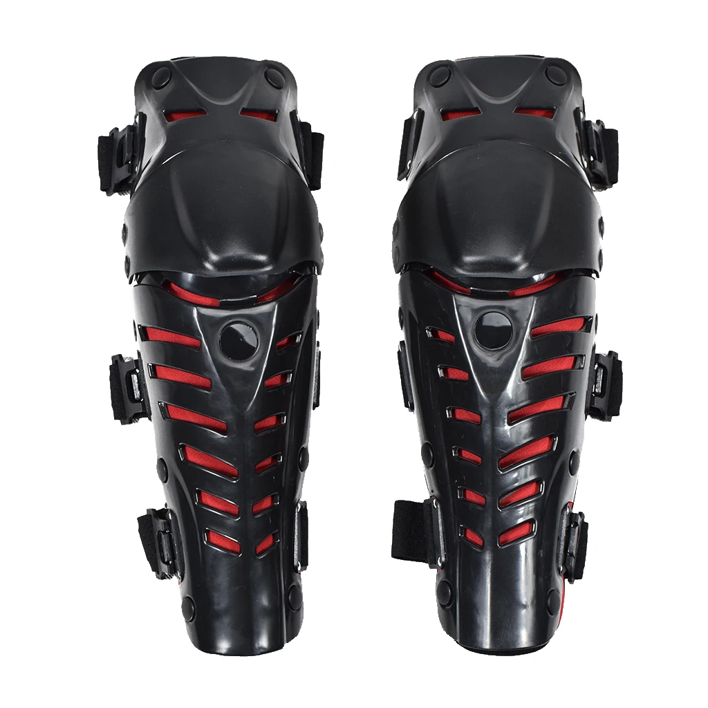 Pair Motorcycle Motocross Cycling Knee Pads Protector Guard Gear Red