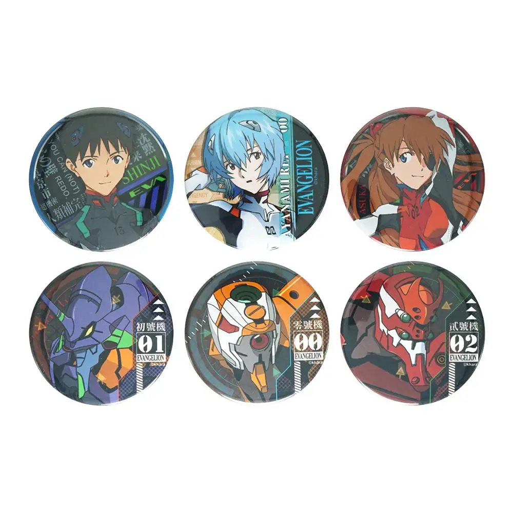 Аниме Евангелион Neon Genesis Evangelion EVA Ikari Shinji Soryu Asuka Ayanami Rei блок-00 металлический значок