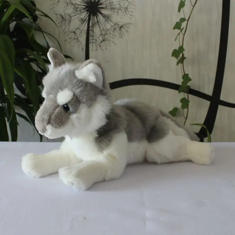 real stuffed wolf
