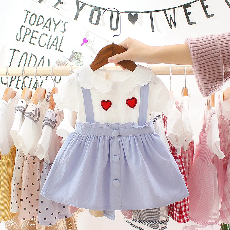 Одежда для маленьких девочек платье для девочки 1 года; платье для первого дня рождения; платье Новое модное милое платье принцессы; платье для малышей; Одежда для младенцев; платья для малышей - Цвет: M018 blue