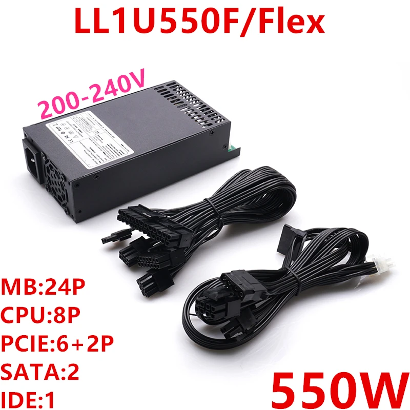 Новый блок питания для Lianli DC AIO ITX FLEX NAS Small 1U P8 * 2 550W LL1U550F/Flex|Блоки компьютеров| |