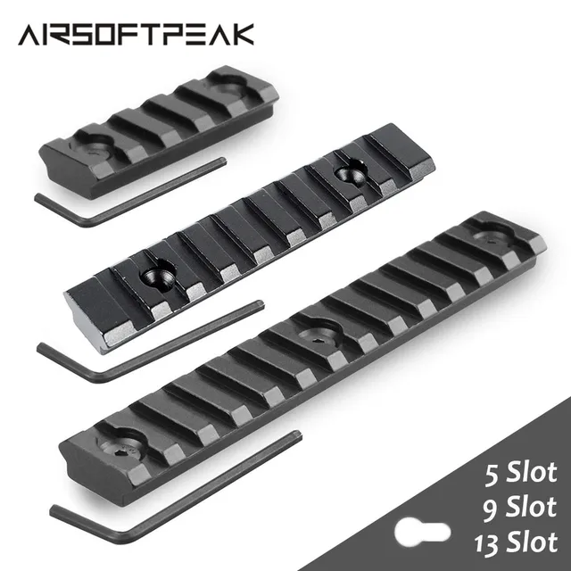 US $2.19 5/7/9/13 Slots 21mm Rifle Scope Mount Keymod Weaver Picatinny Rail Military Aluminum Tactical Mount