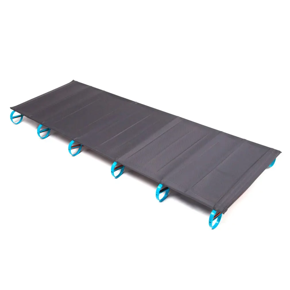 

Outdoor Camp Bed Ultralight Aluminum Alloy Single Bed Travel Office Midday Rest Camping Portable Folding Bed
