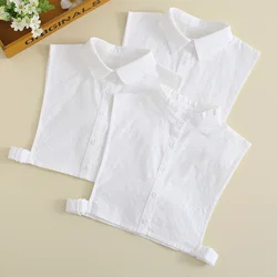 New Chiffon Stand Fake Collar Detachable Lapel Choker Necklace Women Shirt Fake False Collar Blouse Top Sweater Accessories