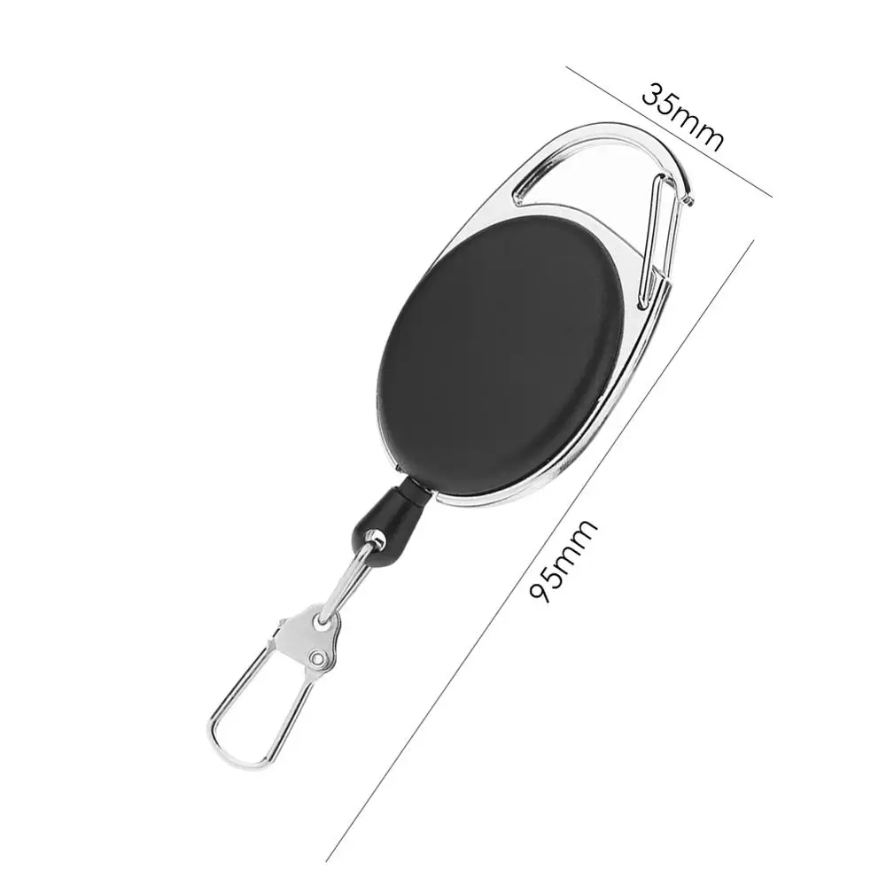 Рыболовное кольцо для ключей, выдвижное Втягивающее приспособление для извлечения троса, экстрактор, эластичная катушка, рыболовный держатель для значка, брелок для рыбалки