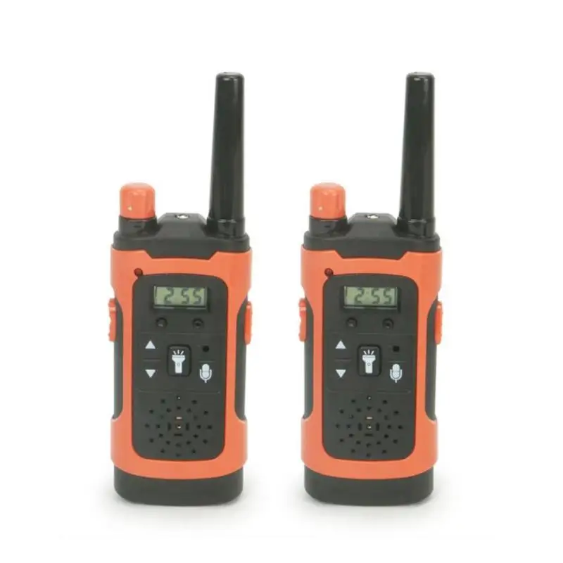 2 шт. Детские рации с светодиодный светильник на большое расстояние Ручной беспроводной звонок Электронный 2 способ радио детские развивающие игрушки - Цвет: Оранжевый