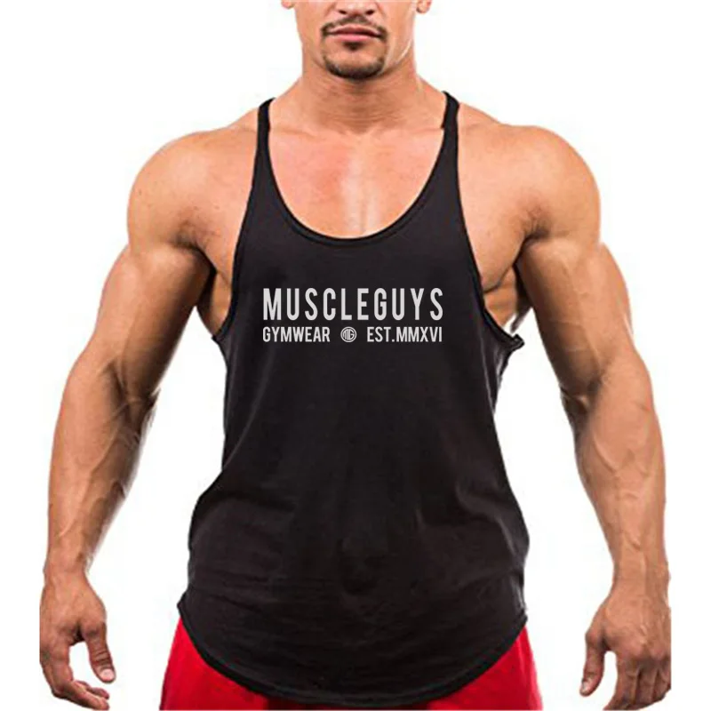 

Gym Workout Fitness Tank Top Mens Training Running Vest Clothing Bodybuilding Muscle Singlets Fashion Sleeveless Undershirt