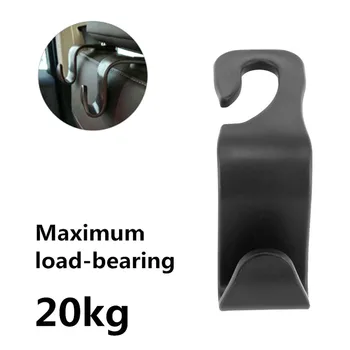 

2pcs Bearing 20kg Car Hook Hook Seat SUV Back Seat Headrest Hanger Luggage Grocery Hooks