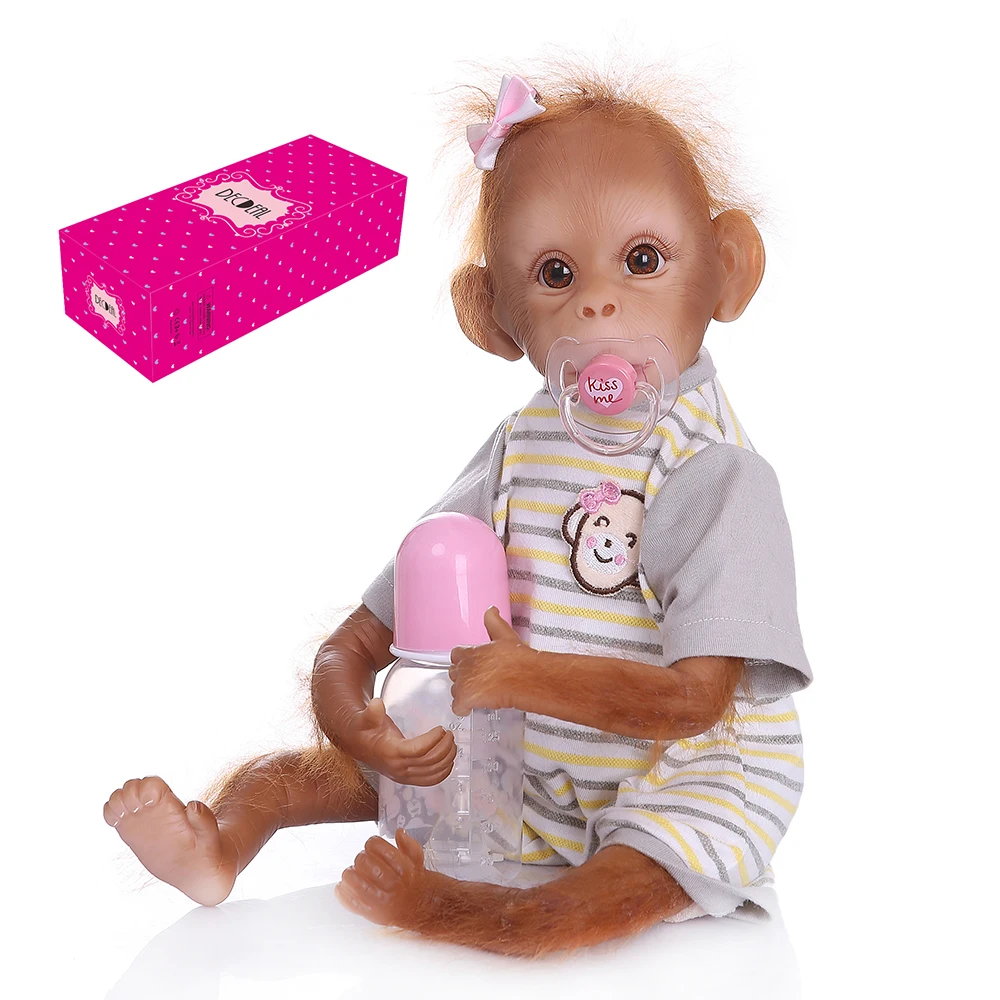 silicone baby monkey doll