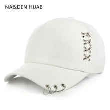 Шляпа панка для влюбленных, пара модных солнцезащитных шляп, уличная Кепка, Кепка для пеших прогулок, Регулируемая Кепка с металлическими кольцами, Повседневная Бейсболка, 3 цвета