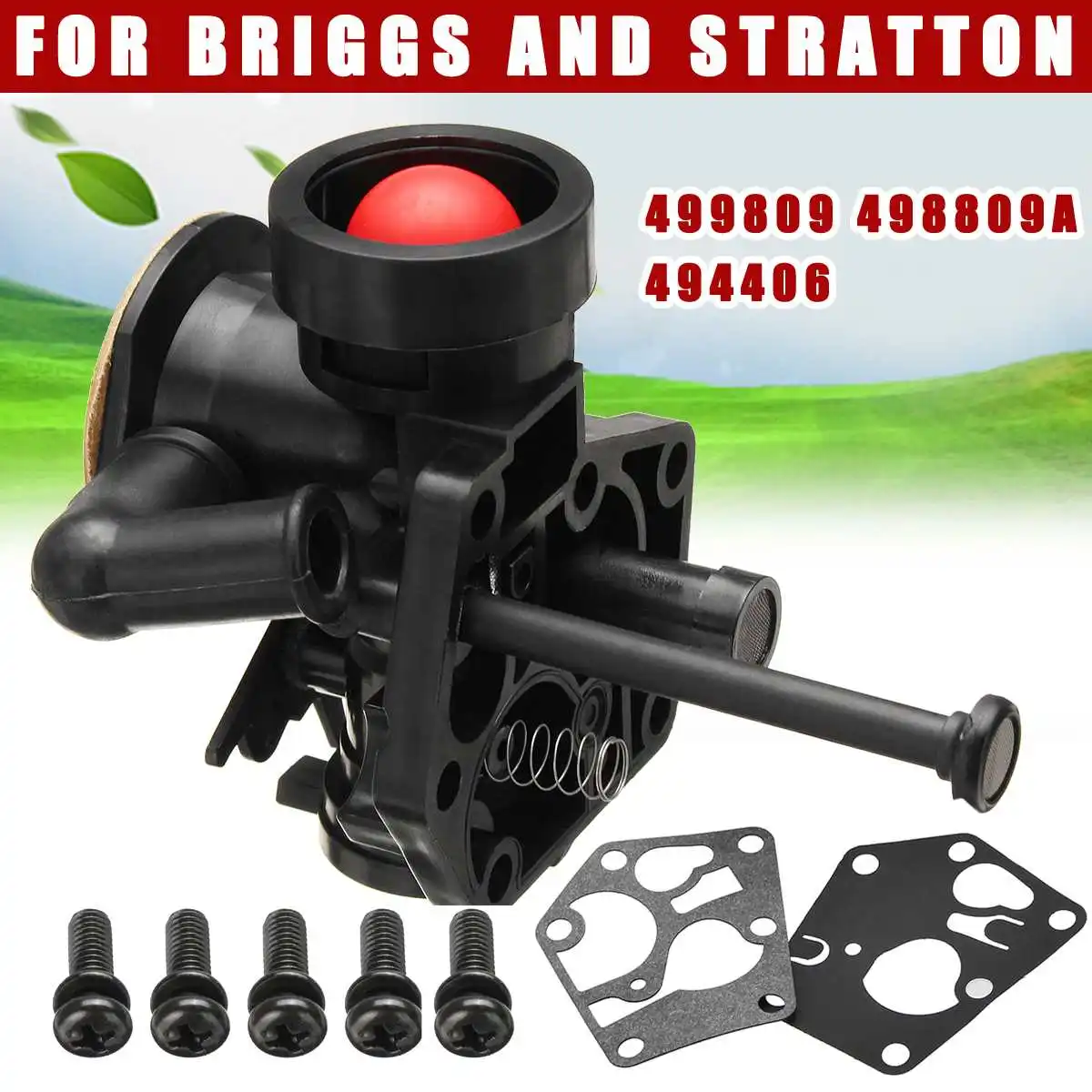 MEIGAR карбюратор газонокосилки Carb в сборе для Briggs и Stratton 499809 498809A 494406