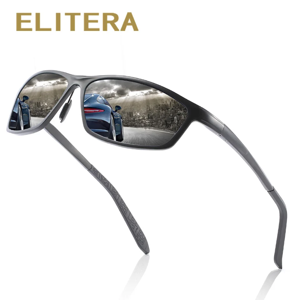 ELITERA New Luxury Polarized Sunglasses Men's Driving Shades Male Sun Glasses Vintage Classic Men Goggle | Аксессуары для