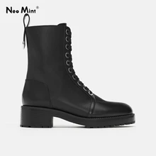 Новинка года; Ботинки martin на платформе с заклепками; женские ботильоны из мягкой кожи на шнуровке; ботинки с шипами и боковой молнией; зимняя обувь