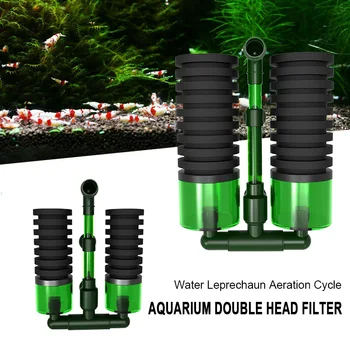 

Biochemical Sponge Filter Double Head Sponges Practical Foam Filter Aquarium Sponge Filter QS-100A QS-200A Fish Tank Equipment