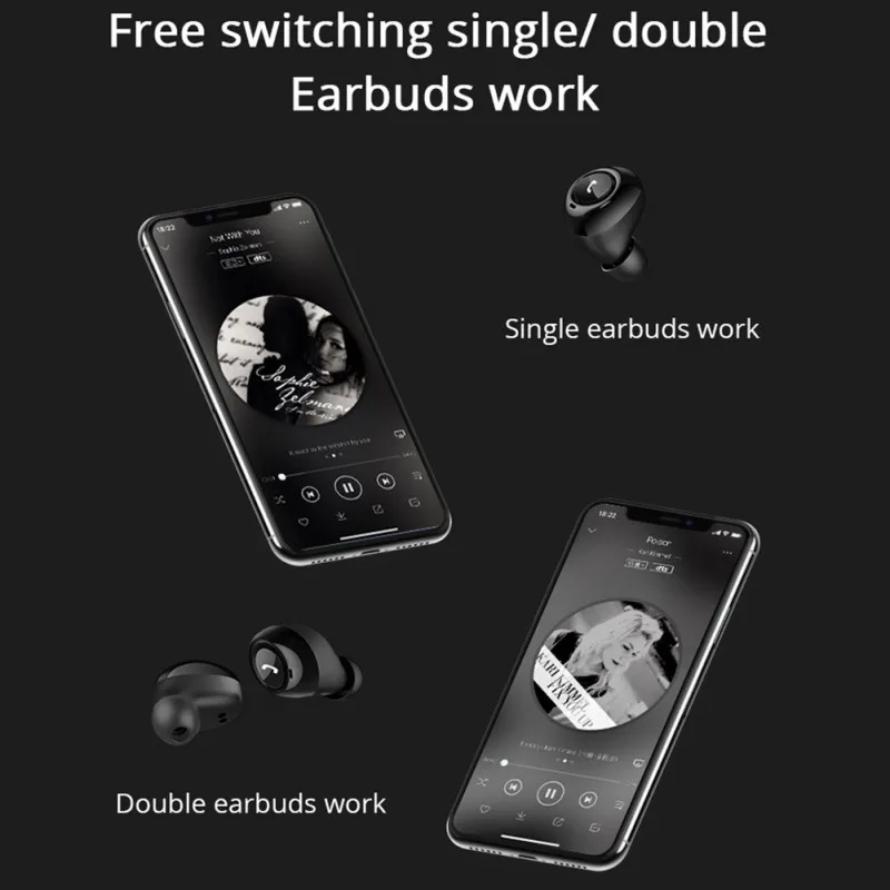 Спорт для Bluetooth 5,0 гарнитура БЕСПРОВОДНЫЕ стереофонические стерео наушники с зарядным устройством наушники