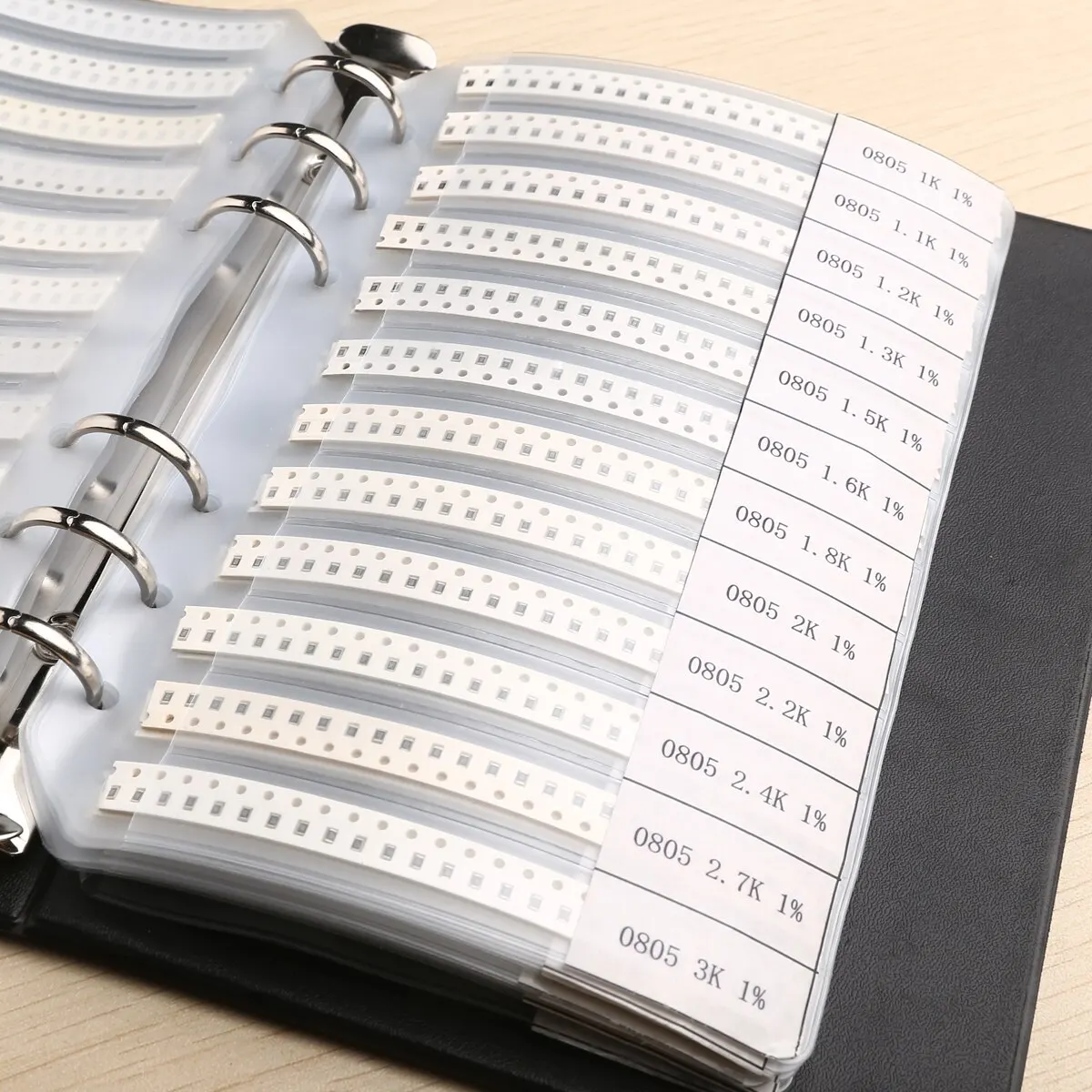 4250pcs 170 Values 0805 1% SMD SMT Chip Resistors Assortment Kit Sample Book   1