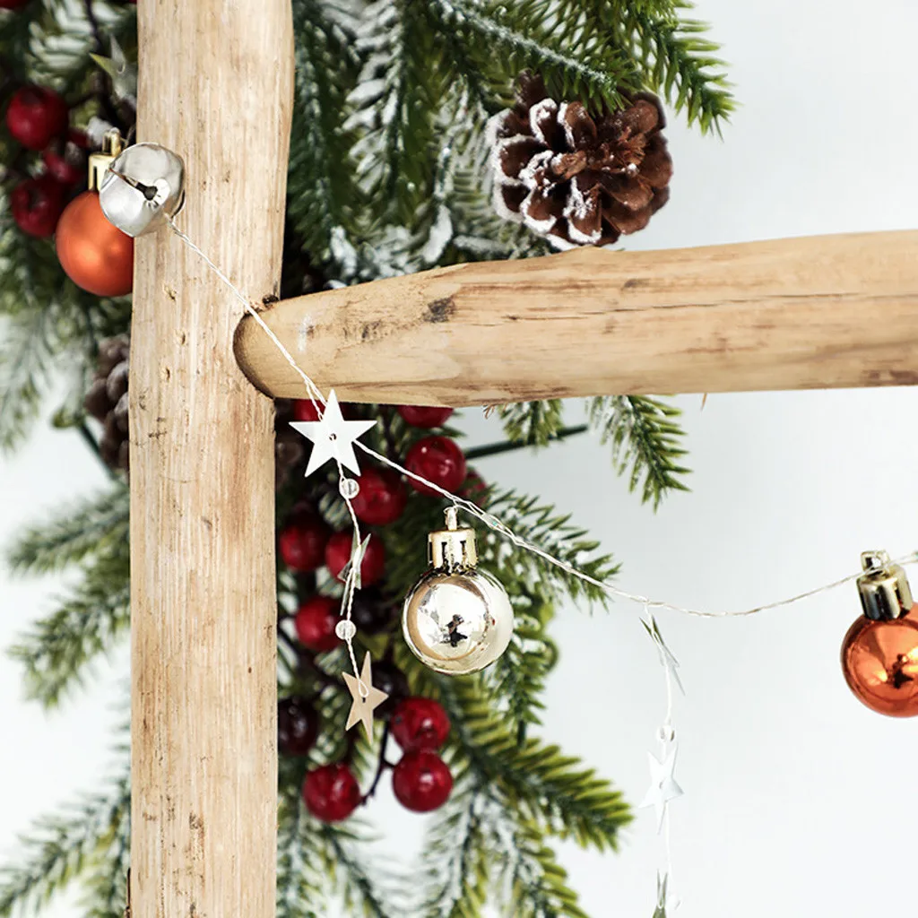 Подвесное украшение огнями для рождественской елки, подвесное украшение огнями, светодиодная гирлянда, освещение, домашний декор, фестиваль, счастливый год, Navidad