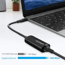 Usb type-C к GIGA LAN(RJ45) адаптер 10/100/1000 Мбит/с сетевой интерфейс высокоскоростное подключение USB C Gigabit Ethernet адаптер