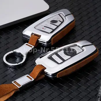 

High Quality Car Suede Leather Key Case Holder Cover For BMW X1 X3 X4 X5 X6 E90 E60 E36 E93 F15 F16 F48 G30 F11 F30 Accessories