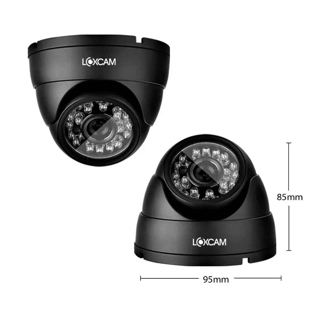 LOXCAM h.265+ 4CH система видеонаблюдения 4CH DVR комплект 4 шт. 4MP IP66 Водонепроницаемая наружная ИК камера ночного видения AHD CCTV камера системы p2p