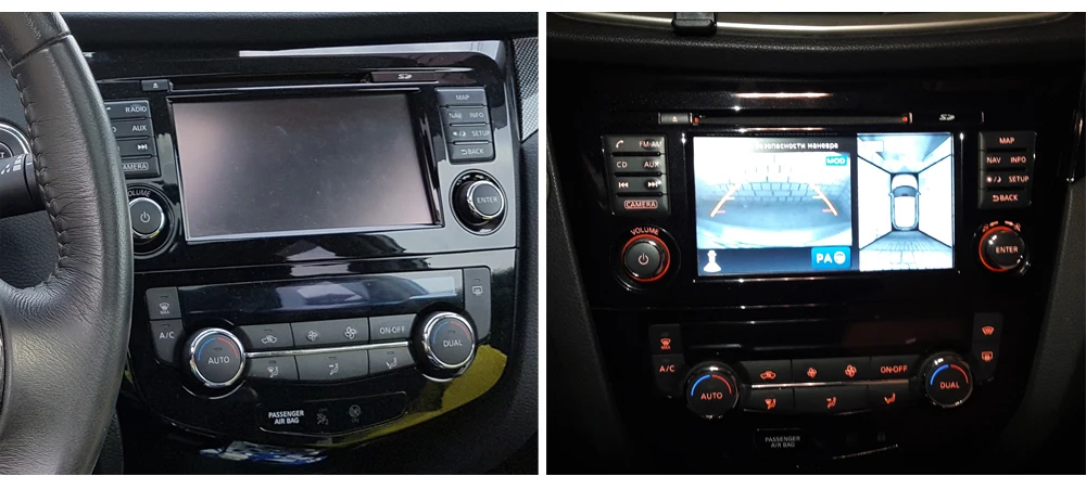 Clearance SINOSMART 8 Core CPU DSP Car Navigation GPS Player for Nissan X-trail/Qashqai/Duali 2013-2018 Support 360 view system 4G network 16