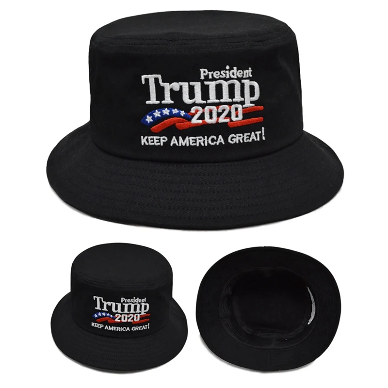 2020 new Trump embroidery fisherman hat unisex fashion street bucket hat red white Gorras fisherman hats