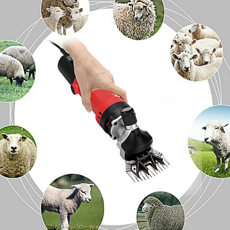 110-220 В электрическая для стрижки овец машины профессиональные лезвия Козы ножницы Клипер сталь 680 Вт сельскохозяйственный резак ножницы для шерсти Регулируемый