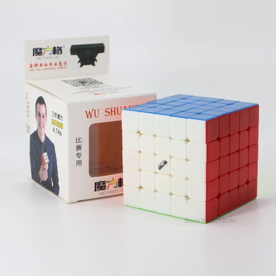 Qiyi mofangge Wushuang 5x5x5 Скорость волшебный куб головоломка 5x5 соревнования игрушечные кубики WCA чемпионский квадратный черный без косточек