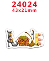 24024 30 шт. плоское украшение из смолы Хэллоуин catoon смолы pr24018 - Color: 24024