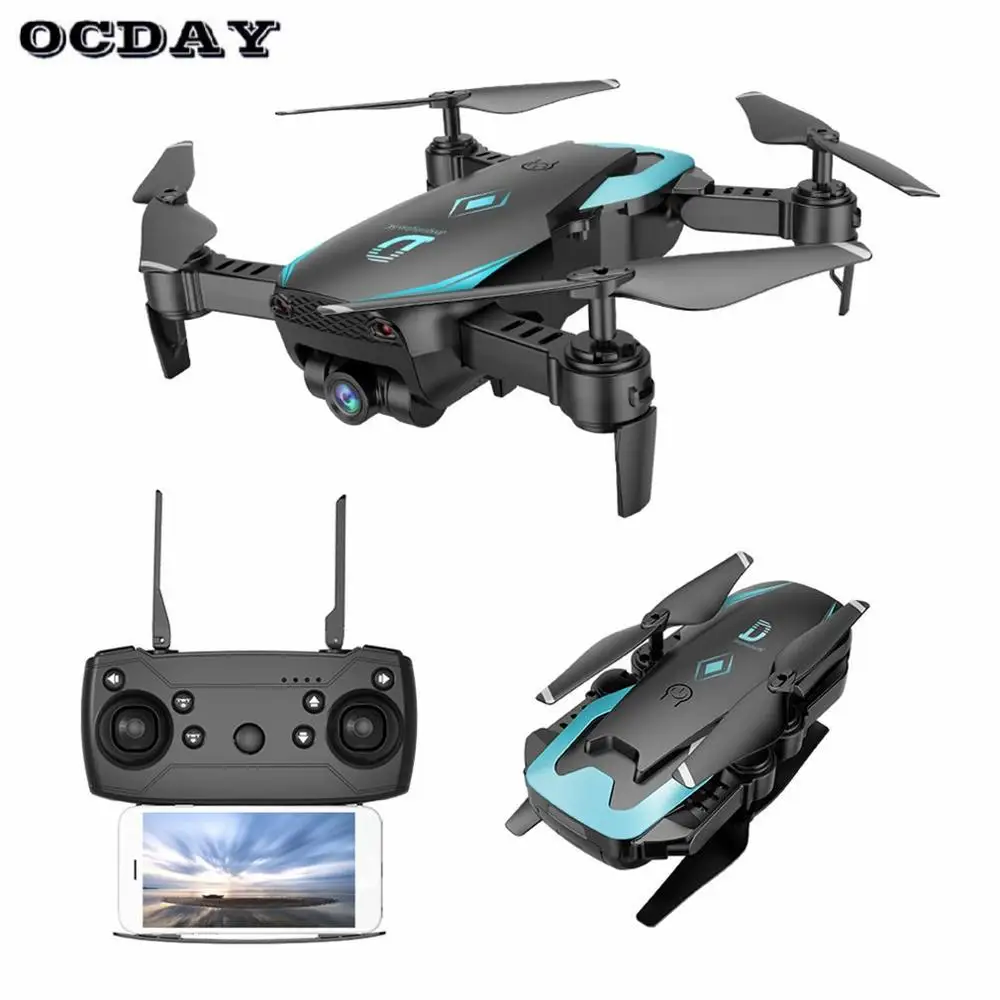 Черный X12 RC складной Дрон Квадрокоптер удержание высоты с Wi-Fi камерой видео один ключ возврат Безголовый режим 3D флип tz - Цвет: Черный