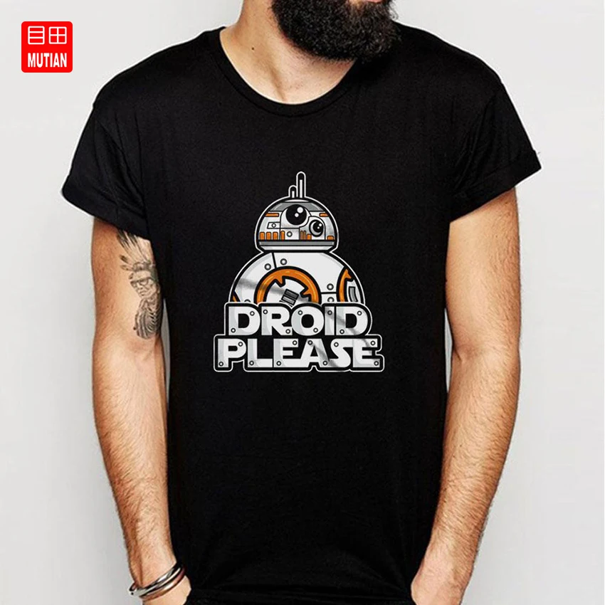 Droid пожалуйста Bb 8 костюм футболка | Мужская одежда