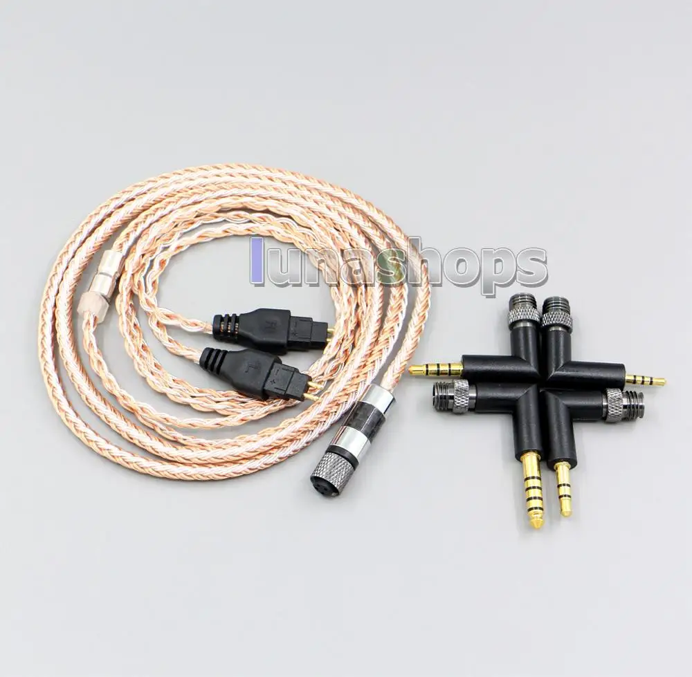 4 в 1 разъем 16 ядер OCC+ чистый посеребренный кабель для Sennheiser HD580 HD600 HD650 HDXXX HD660s LN006239