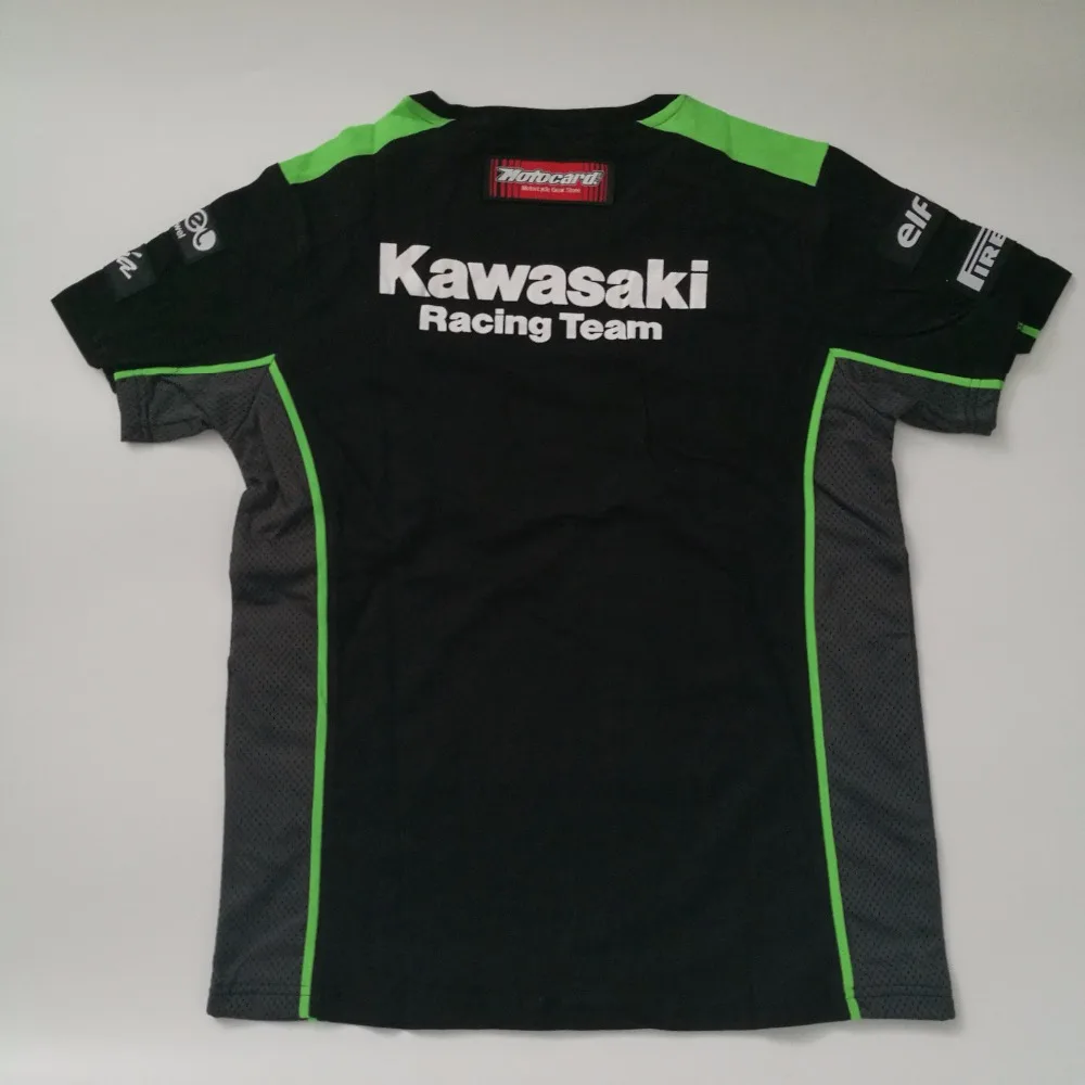 1 Высокое качество мотоциклетная Футболка Подходит для Kawasaki MOTO Racing футболка для Kawasaki Racing Team мотоцикл Mococross ниндзя Джерси s - Цвет: 1