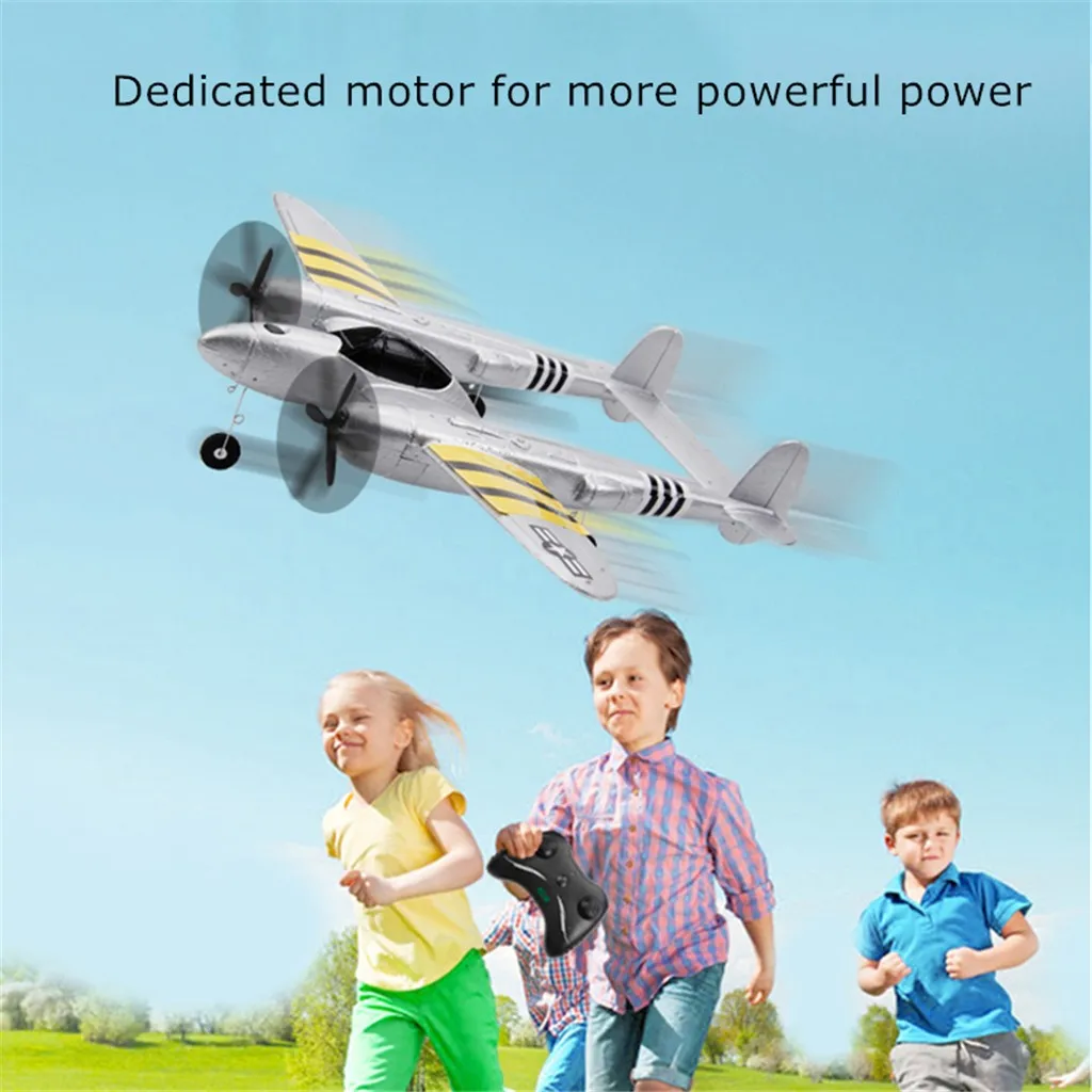 Fx-816 P38 2,4 ghz Wingspan Rc Fighter авиасимулятор модель самолета истребитель авиационный самолет открытый летные игрушки Дети