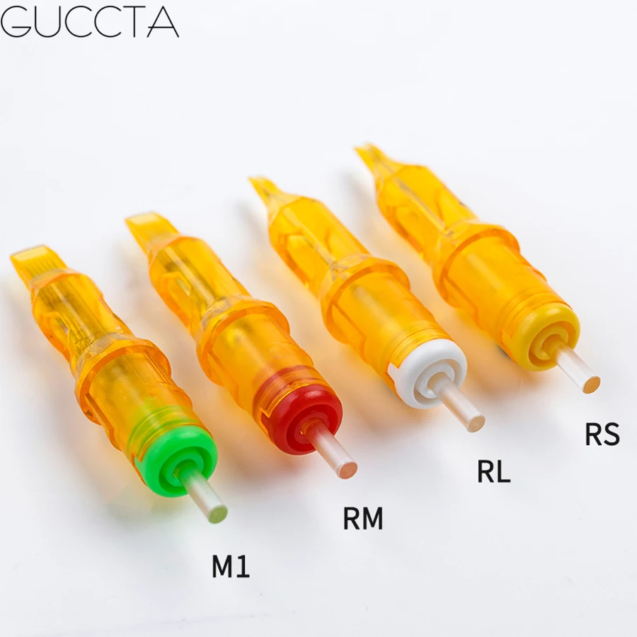 

M1-20Pcs/Box Disposable Tattoo Cartidges Needles Permanent Makeup New for Makeup Tattoo Machine Eyebrow Needles agulha tatuagem