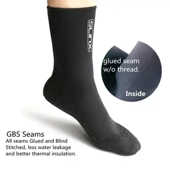 

Hot Non-slip Flexible Snorkeling Surf Socks Water Fin Socks Diving Diving Suit Socks 3 mm Hot Beach Socks