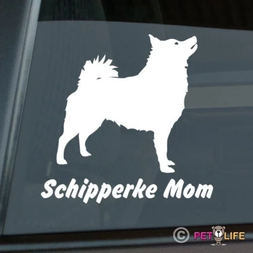 Schipperke мама стикер Высечки Виниловые Наклейки для окон