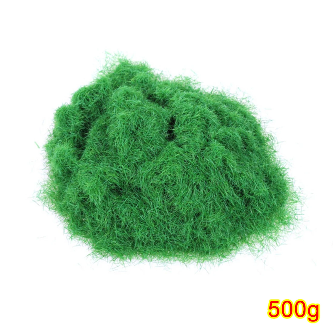  500g Artificial Grass Powder DIY Railway Model Sand Table Model Decor - Yellow Green