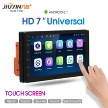 JIUYIN Автомобильный мультимедийный плеер 7 дюймов Универсальный android8.1 автомобильный стерео Авто Радио для Honda Toyota Mazda навигация с задней камерой