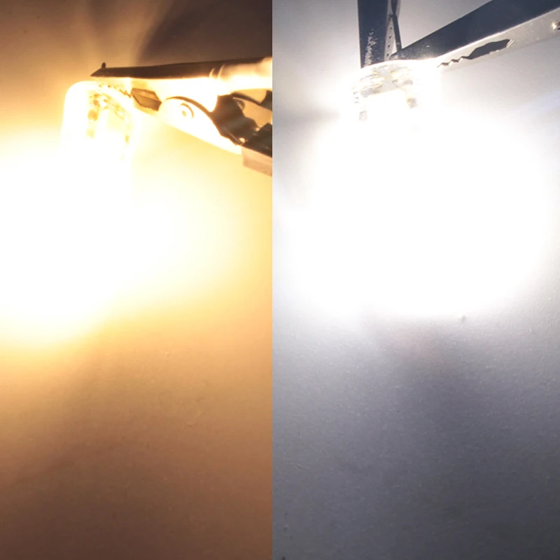 4X G4 led 12 v Прожектор супер 2 5 W силиконовая кукурузная лампа Ac Dc Вольт smd 2835