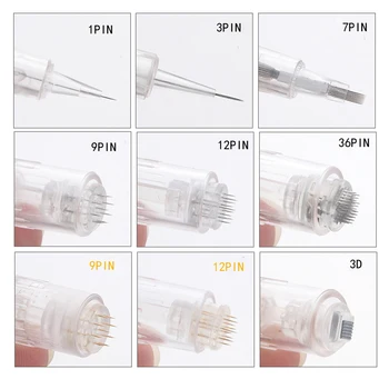 

10 PCS Electric Derma Pen Needles Bayonet 36 Pin MYM Cartridge for Auto Microneedle Derma Pen Tattoo Needles 36 Pin Needle Tip