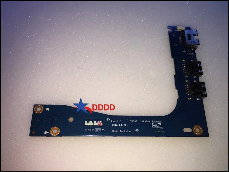 Для Dell M17x R5 USB Ethernet RJ45 LAN гнездовая плата LS-9339P Тесты ОК