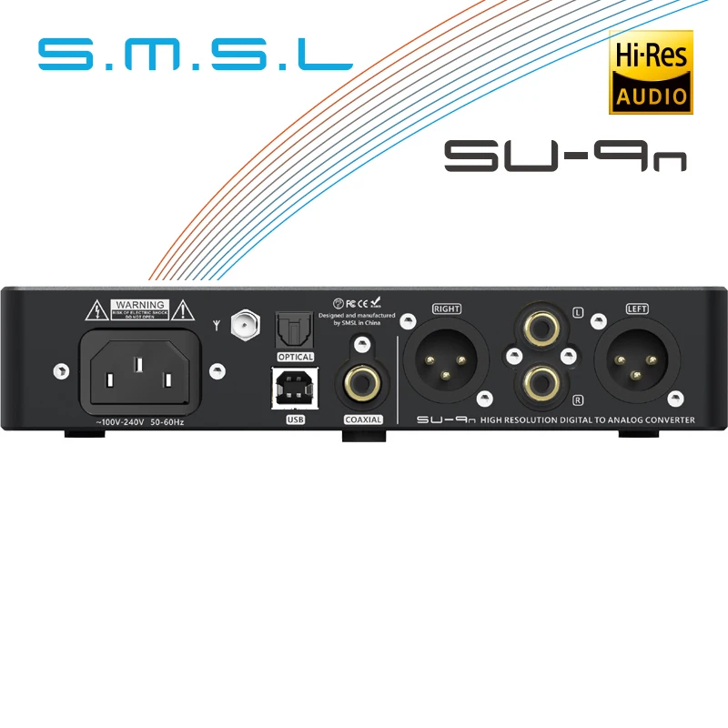 SMSL SU-9n ES9038PRO DAC Bluetooth 5.0 DSD512 PCM768kHz