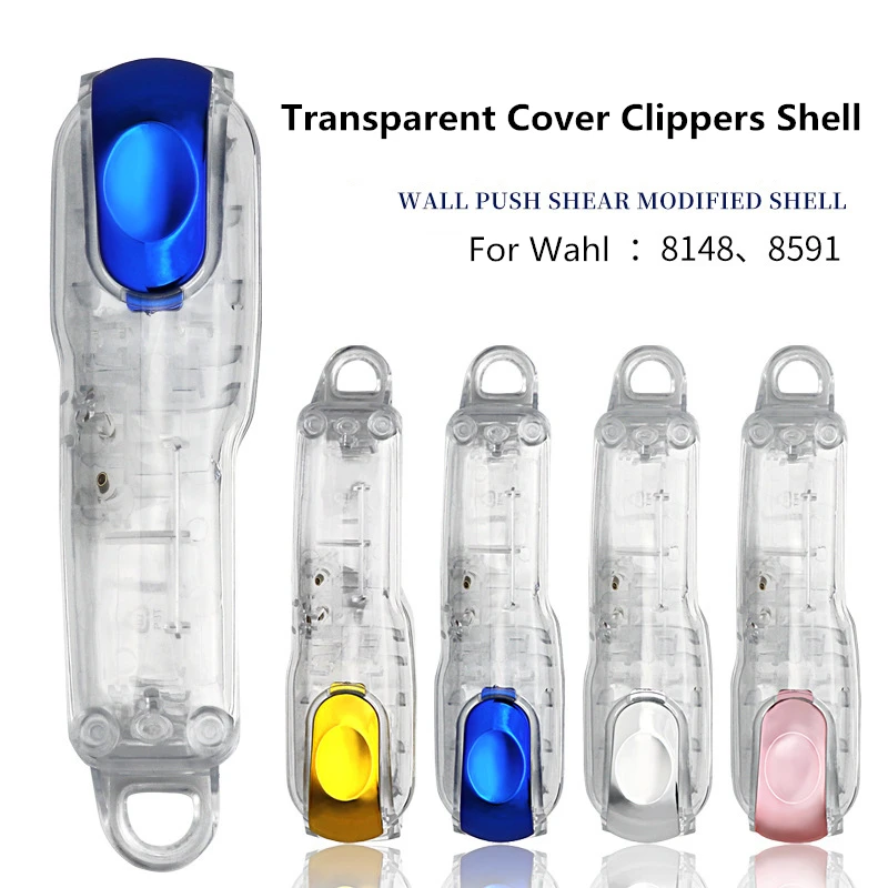 

4 Colors DIY Men Electric Hair Trimmer Clipper Shell Portable Transparent Gold Cover Clippers Shell For Wahl 8148/8591 G0923