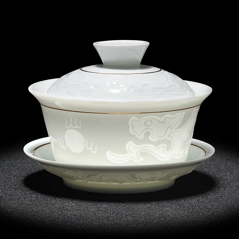 Высококачественный чайный сервиз элегантная китайская чайная чашка Gaiwan