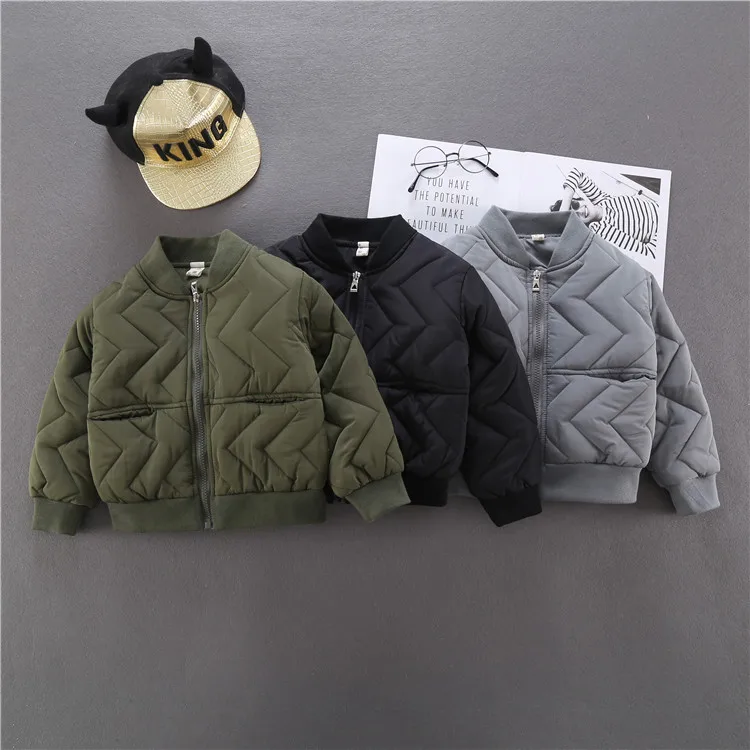 Boys Jacket Autumn And Winter Girls Clothes New Kids Children Boys Jacket Cotton Foreign Baseball Girls Clothes Coat