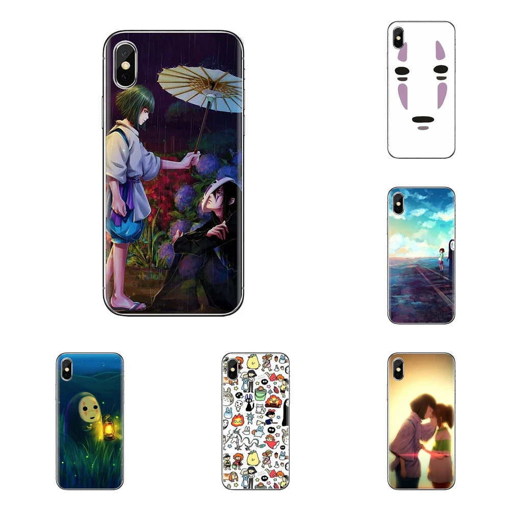 Soft TPU Phone Cover For LG Spirit Motorola Moto X4 E4 E5 G5 G5S G6 Z Z2 Z3 G2 G3 C Play Plus Mini Cartoon Spirited Away No Face |