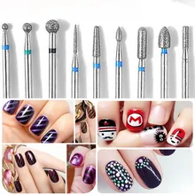 10 шт. набор сверл для ногтей пилки для ногтей электрическая машина для маникюра вращающийся Бур инструменты для полировки маникюрный аксессуар