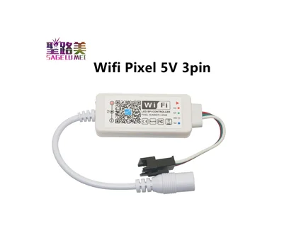 Wifi Pixel 5V 3pin Magic Home RGB/RGBW ИК RF Bluetooth беспроводной Wi-Fi контроллер, светодиодный контроллер DC5V 12V 24V для светодиодный полосы 5050 WS2811 WS2812B пикселей - Цвет: Wifi Pixel 5V 3pin