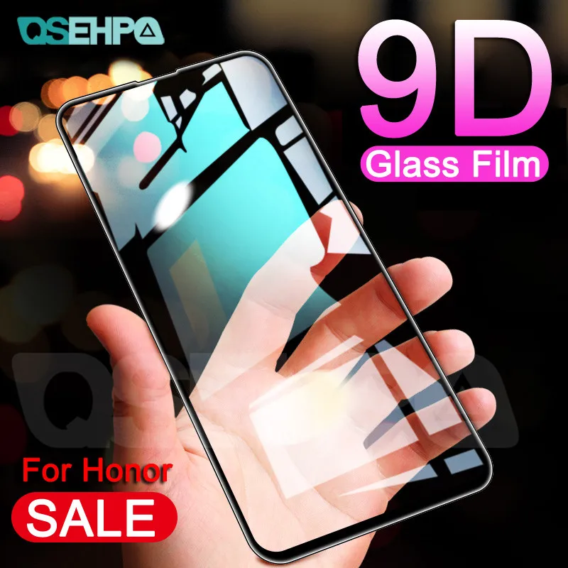 

9D Protective Glass on the For Huawei Honor 9X 8X 8C 8A 9i 10i Honor 20 V20 V10 V9 Play Tempered Screen Protector Glass Film